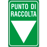 [FL5660Y] FL5660Y - Cartello  PUNTO DI RACCOLTA