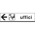 [FL6807L] FL6807L - Cartello indicazione UFFICI sinistra