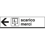 [FL6814L] FL6814L - Cartello indicazione SCARICO MERCI sinistra