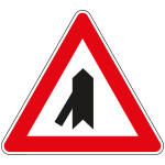 [FLR190043E] FLR190043E - Cartello  NF 43e CONFLUENZA A sinistra