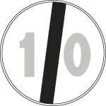 [FLR24007110] FLR24007110 - Cartello NF 71 FINE LIM.VEL.KM.10