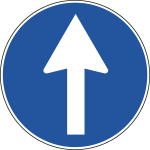 [FLR240080A] FLR240080A - Cartello NF 80a DIREZIONE obbligo DIRITTO