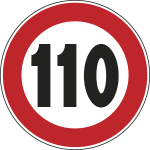 [FLR260050110] FLR260050110 - Cartello NF 50 LIMITE VELOCITA'KM110