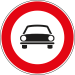 [FLR260058] FLR260058 - Cartello NF 58 TRANSITO vietato AUTO