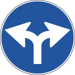 [FLR260081A] FLR260081A - Cartello  NF 81a DIREZIONE CONSIGLIATA DS E sinistra