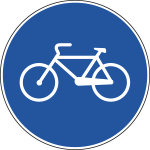 [FLR260090] FLR260090 - Cartello NF  90 PISTA CICLABILE