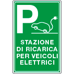 [FLR5689Y] FLR5689Y - cartello Stazione di ricarica per veicoli elettrici