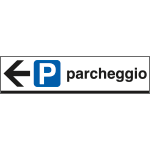 [FLR6809L] FLR6809L - Tabella indicazione PARCHEGGIO sinistra