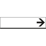 [FLR6810] FLR6810 - Tabella indicazione fondo bianco più freccia