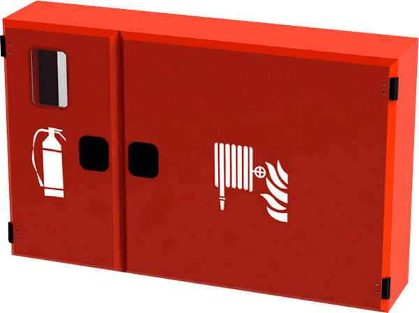 [MCN9588] MCN9588 - Cassetta a parete naspo+estintore tubaz.Pyton m 25 portello pieno
