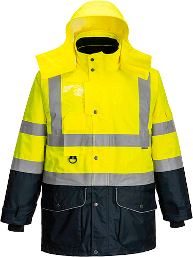 [PWT1026XL] PWT1026XL - giacca Traffic HI 7 in 1 giallo/navy tg xl