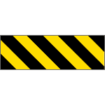 [R9408] R9408 - Pannello adesivo rifrangente giallo nero