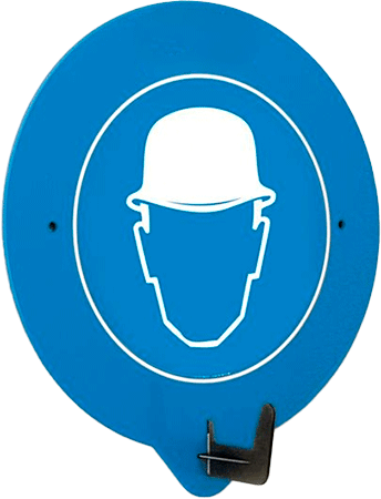 [SBP20T] SBP20T - Gancio a parete per DPI con simbolo ELMETTO