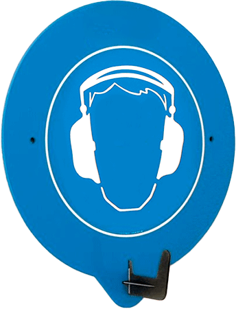 [SBP20U] SBP20U - Gancio a parete per DPI con simbolo CUFFIA