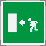 [SEM15154A] SEM15154A - segnale alluminio METAL monofacciale 150x150 piu'simbolo