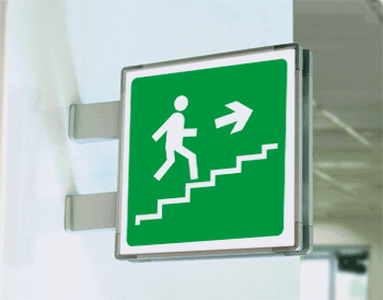 [SEM15162BA] SEM15162BA - segnale alluminio METAL a bandiera bifacciale piu'simbolo 150x150