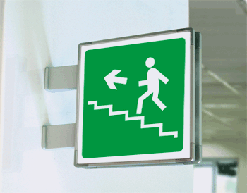 [SEM15164BG] SEM15164BG - segnale alluminio METAL a bandiera bifacciale piu'simbolo 210x210