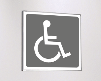 [SEM15653G] SEM15653G - segnale alluminio METAL monofacciale piu'simbolo TOILETTE DISABILI