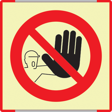 [SEML1312AC] SEML1312AC - segnale luminescente METAL profilo ROSSO monofacciale VIETATO ACCESSO