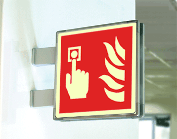 [SEML15117BA] SEML15117BA - segnale fotoluminescente in alluminio METAL bifacciale 150x150