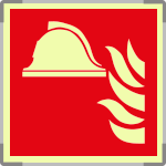 [SEMLE15111G] SEMLE15111G - Segnale monofacciale fotoluminescente METAL Presidio antinc.ENISO7010