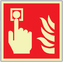 [SEMLE15117A] SEMLE15117A - segnale luminescente Metal monofacciale Pulsante Antincendio ISO 7010