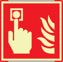 [SEMLE15117GC] SEMLE15117GC - segnale luminesc.Metal monofacc. profilo ROSSO Pulsante Ant. ISO 7010