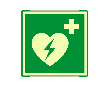 [SEMLE15156AC] SEMLE15156AC - segnal. all.Metal mono luminescente profilo VERDE DAE EN ISO 7010