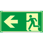 [SEMLE715101NC] SEMLE715101NC - Segnale all.Metal mono luminescente prof.VERDE Usc.Emerg. EN ISO 7010