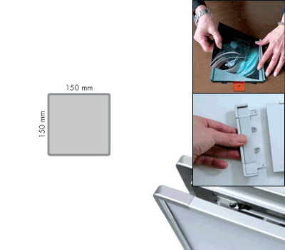 [SEMS1515] SEMS1515 - segnale alluminio METALSIGN monofacciale 150x150 neutro