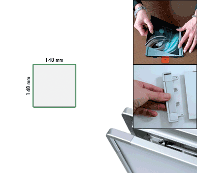 [SEMS1515G] SEMS1515G - cornice allum.monofacciale METALSIGN colore VERDE