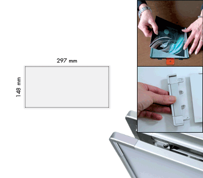 [SEMS1529W] SEMS1529W - segnale alluminio METALSIGN monofacciale colore BIANCO