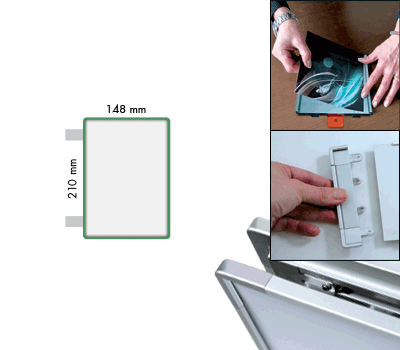 [SEMS2115BG] SEMS2115BG - segnale alluminio METALSIGN a bandiera bifacciale colore VERDE