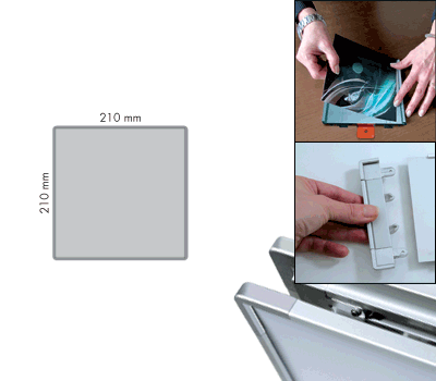 [SEMS2121] SEMS2121 - segnale alluminio METALSIGN monofacciale 210x210 neutro