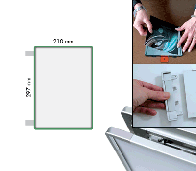 [SEMS2921BG] SEMS2921BG - segnale alluminio METALSIGN a bandiera bifacciale colore VERDE