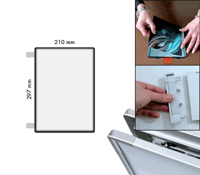 [SEMS2921BN] SEMS2921BN - segnale alluminio METALSIGN a bandiera bifacciale colore ANTRACITE