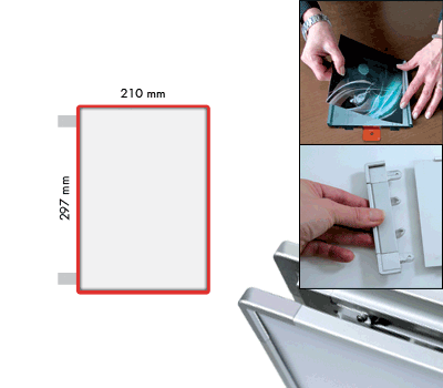 [SEMS2921BR] SEMS2921BR - segnale alluminio METALSIGN a bandiera bifacciale colore ROSSO