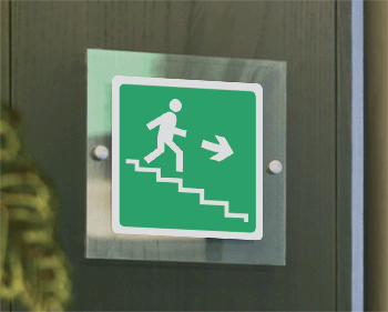 [SEP15163W] SEP15163W - segnale plexiglass PLEXI monofacciale 200x200 piu'simbolo