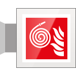 [SEPE15106BW] SEPE15106BW - segnale plexiglass PLEXI a bandiera bifacciale 200x200 piu'simbolo