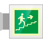 [SEPS15162BW] SEPS15162BW - Segnale plexiglass PLEXI bifacciale piu'simbolo fotoluminescente
