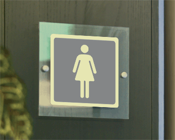 [SEPS15643W] SEPS15643W - Segnale plexiglass PLEXI monofacciale piu'simbolo fotoluminescente