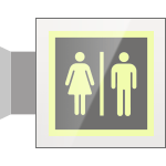 [SEPS15644BW] SEPS15644BW - Segnale plexiglass PLEXI bifacciale piu'simbolo fotoluminescente