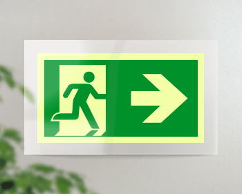 [SEPSE715102FR] SEPSE715102FR - targa PLexi monof. uscita di emergenza ds fiss.inv EN ISO 7010