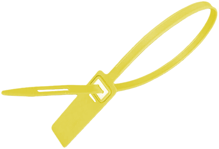[SGE1122Y] SGE1122Y - confezione da 1000 sigilli piatti con inserto metallico mm.430 GIALLO