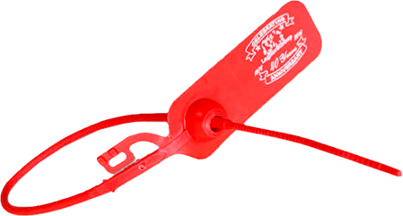 [SGE1130R] SGE1130R - confezione da 1000 sigilli tubolari lunghezza mm.300 colore ROSSO