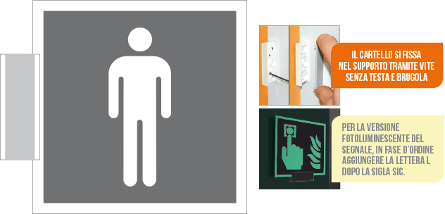 [SIC15642BG] SIC15642BG - sistema COLORFIX GRIGIO bifacciale Toilette Uomo