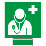 [SICE15118G] SICE15118G - sistema COLORFIX VERDE monofacciale Personale Medico EN ISO 7010