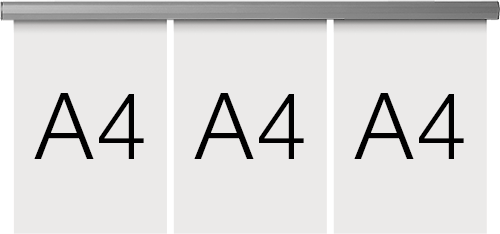 [SMCT9033] SMCT9033 - barra appendifogli da parete in alluminio lunghezza cm 70