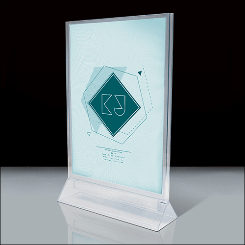 [SMET297] SMET297 - porta fogli da tavolo bifacciale verticale formato A4