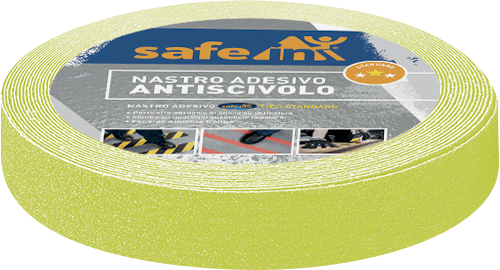 [SWDS25F] SWDS25F - rotolo antiscivolo tipo STANDARD h.mm 25 x m.18,3 colore GIALLO FLUO